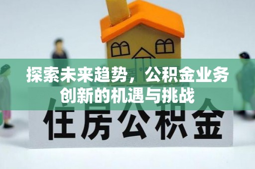 将乐探索未来趋势，公积金业务创新的机遇与挑战