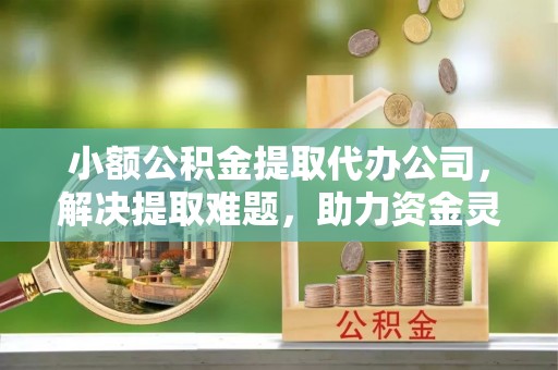 将乐小额公积金提取代办公司，解决提取难题，助力资金灵活使用