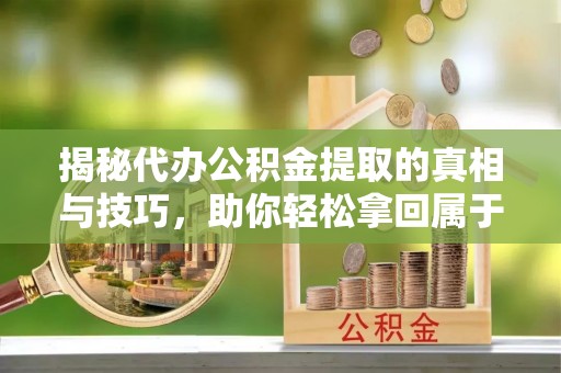 将乐揭秘代办公积金提取的真相与技巧，助你轻松拿回属于你的钱