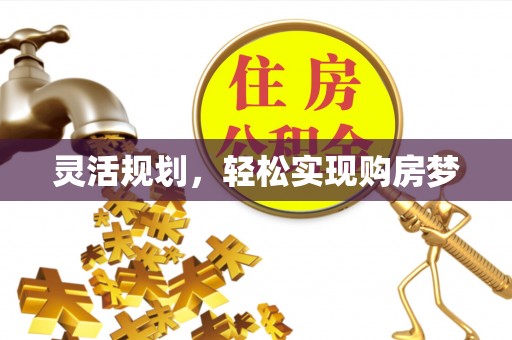 将乐灵活规划，轻松实现购房梦