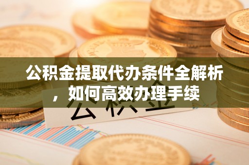 将乐公积金提取代办条件全解析，如何高效办理手续