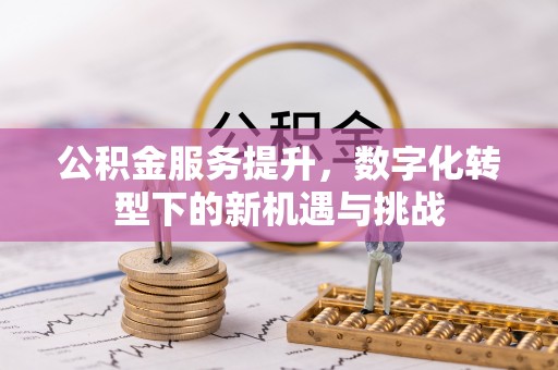 将乐公积金服务提升，数字化转型下的新机遇与挑战
