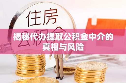 将乐揭秘代办提取公积金中介的真相与风险