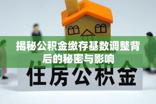 将乐揭秘公积金缴存基数调整背后的秘密与影响
