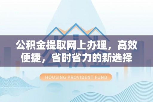 将乐公积金提取网上办理，高效便捷，省时省力的新选择