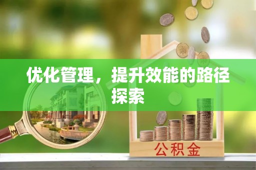 将乐优化管理，提升效能的路径探索