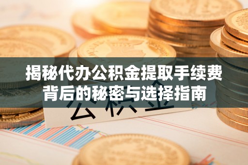 将乐揭秘代办公积金提取手续费背后的秘密与选择指南
