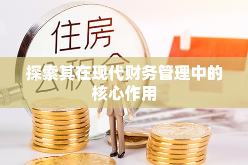 将乐探索其在现代财务管理中的核心作用
