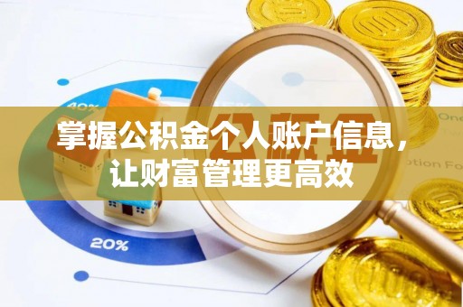 将乐掌握公积金个人账户信息，让财富管理更高效