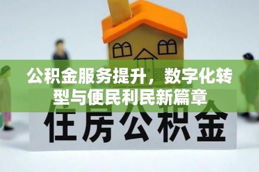 将乐公积金服务提升，数字化转型与便民利民新篇章
