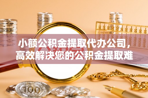 将乐小额公积金提取代办公司，高效解决您的公积金提取难题