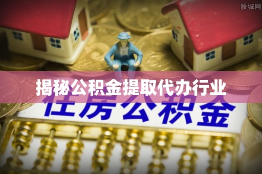 将乐揭秘公积金提取代办行业