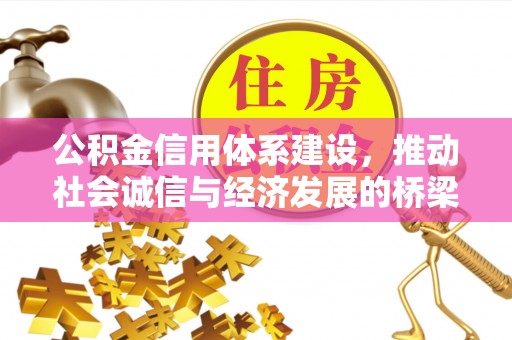 将乐公积金信用体系建设，推动社会诚信与经济发展的桥梁