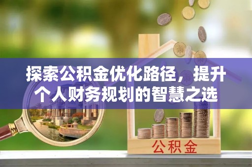 将乐探索公积金优化路径，提升个人财务规划的智慧之选
