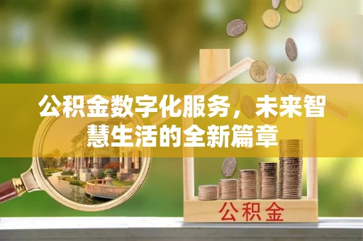 将乐公积金数字化服务，未来智慧生活的全新篇章