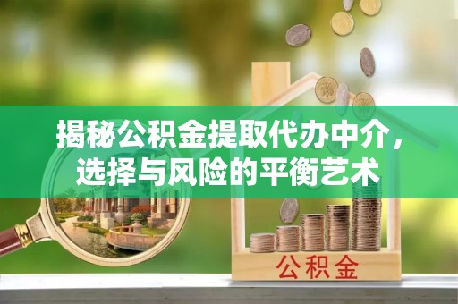 将乐揭秘公积金提取代办中介，选择与风险的平衡艺术
